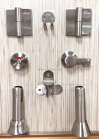 Verrou et crochet d'indication pour cloison de salle de bain en acier inoxydable 304 antirouille, fournis directement par l'usine