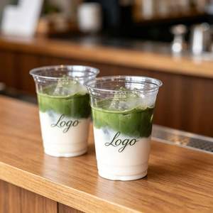 <span class=keywords><strong>Gobelet</strong></span> <span class=keywords><strong>jetable</strong></span> <span class=keywords><strong>transparent</strong></span> en PET avec logo personnalisé, 12-24 oz, pour matcha, café froid, boissons à emporter avec couvercle - Product Image 3
