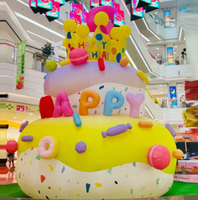 Différents modèles de gâteaux d'anniversaire gonflables personnalisés pour la décoration d'événements commerciaux, les célébrations d'anniversaire et les expositions de festivals