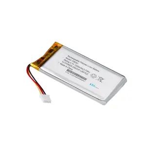 แบตเตอรี่ชาร์จ Li Polymer Single Cell 3.7V 102050 RC เฮลิคอปเตอร์1000MAh สำหรับอุปกรณ์สมาร์ท