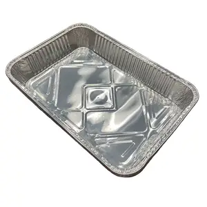 Disposable Aluminum Foil Pans Large Baking Pan Trays Heavy Duty Tin Tray Half Size Chafing Dishes Food Containers