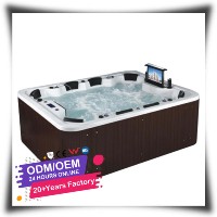 Fourniture de soufflerie d'aromathérapie en acrylique personnalisé de haute qualité en gros 6 personnes Massage Whirlpool Outdoor Spa Hot Tub