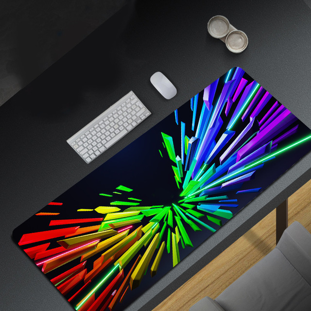 Gaming Mouse Pad Extended Large Mat Stitched Edges Desk Pad Mousepad Long Non-Slip Rubber Mice Pads