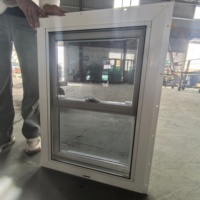 Grandes fenêtres de porte, images de conception, fenêtre coulissante à double battant en PVC