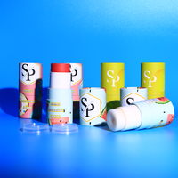 Conteneur de bâton de vis en papier déodorant écologique de haute qualité personnalisé Tube torsadé Tube de papier torsadé rose durable