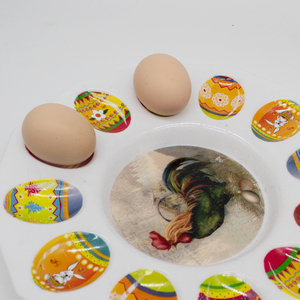 Plato <span class=keywords><strong>cromático</strong></span> redondo de 12 huevos, vajilla de Pascua, bandeja de huevos de plástico, venta al por mayor - Product Image 3