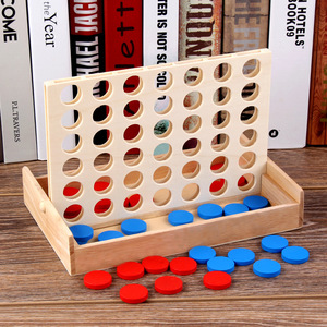 Juego de Cuatro <span class=keywords><strong>en</strong></span> <span class=keywords><strong>Raya</strong></span> Tridimensional, Juego de Ajedrez Educativo para la Primera Infancia, Juguete para Múltiples Jugadores, <span class=keywords><strong>en</strong></span> Caja de Madera, Multicolor - Product Image 1