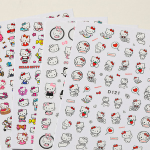 Autocollants pour ongles mignons de dessin animé KT Cat, autocollants 3D pour manucure, appliques Hello Kitty pour la décoration des ongles, vente chaude - Product Image 4