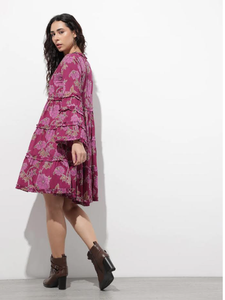 Vestido Midi de Algodón de Manga Larga para Mujer, Cuello en V, Verano, Casual, Línea A, Cómodo, Ligero, Transpirable, Elegante, para Uso Diario - Product Image 6