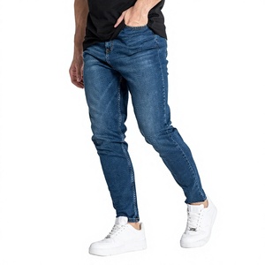 Jeans de Mezclilla Planos de Algodón para Hombre, Corte Recto Regular, Casuales de Primavera, Suaves, Transpirables, Duraderos, Moda Urbana, Venta al Por Mayor - Product Image 3