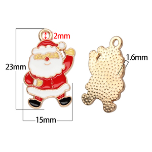 Colgante de Navidad de acero inoxidable de estilo bonito, abalorios colgantes, moda para collar, llavero de teléfono, bolsa, pendientes DIY, accesorios - Product Image 6