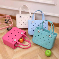 Sac fourre-tout en EVA imperméable à prix de gros d'usine, sac à bandoulière tendance pour femme, sac coulissant en EVA personnalisé, sac de plage L14
