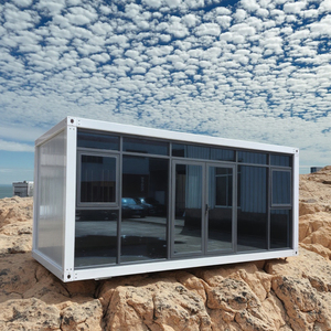 6M prefab container nhà Z có thể gập lại Tiny công nghiệp thiết kế kết cấu thép cho văn phòng biệt thự khách sạn phẳng gói sống bán thuê - Product Image 1