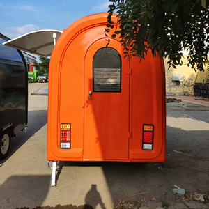 אמריקאי מזון עגלת קרוואן לבחור מתוך 3 צבעים ויתור מזון משאית כיכר ברביקיו מזון קרוואן - Product Image 3