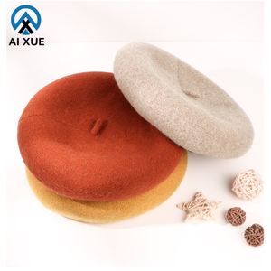 Vente en gros de béret français de haute qualité pour adultes bérets d'hiver en laine chapeau béret en <span class=keywords><strong>tricot</strong></span> chaud à la mode pour femmes fêtes pêche - Product Image 1
