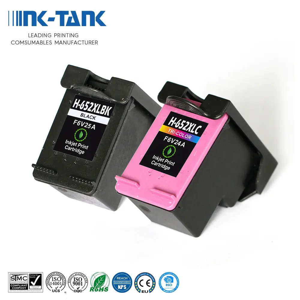 INK-TANK 652 XL 652XL Premium renkli mürekkep püskürtmeli baskı kartuşu için yeniden HP652 HP DeskJet mürekkep avantajı 1115 için 3635 yazıcı
