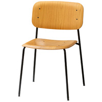 Vente en gros de mobilier de maison moderne et vintage chaise de salle à manger en métal en bois marron pour restaurant industriel bistro