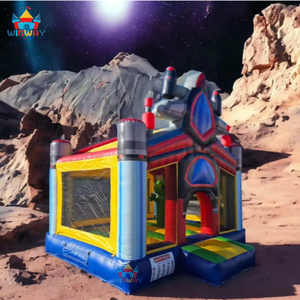 Castillo Inflable Comercial de PVC para Exteriores, Diseño de Nave Espacial Alienígena, Fácil de Instalar, 13x13x15 pies - Product Image 2