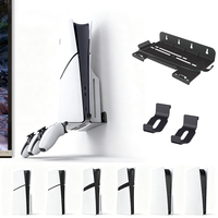 Support mural numérique pour PS5, support double pour manettes PS5, support mural pour manettes PS5 Slim, support de rangement pour jeux, en métal et ABS