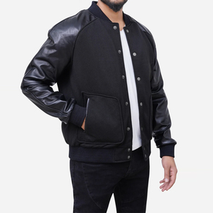 Vestes de baseball personnalisées pour hommes, vêtements d'hiver respirants en cuir à manches longues, vestes de baseball de haute qualité avec tissu de qualité supérieure - Product Image 5