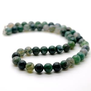 8毫米手工时尚简约宝石圆珠项链7脉轮愈合水晶弹力项链女18英寸 - Product Image 4