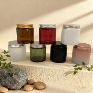 Venta al por Mayor de Frascos de Vidrio Ámbar de Boca Ancha y Lados Rectos, Modelo Nuevo, 100ml 250ml, con Tapa Metálica - Product Image 2