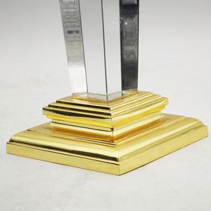 Hot Selling Unique Awards Crystal Custom Engraved Crystal Trophy Award with Metal Star Trophy - Product Image 2