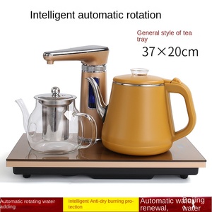 Hervidor de Agua Eléctrico Totalmente Automático de Vidrio con Alto Contenido de Boro, Juego de Tetera de 1.2L, Apagado Automático de Seguridad, Control Digital, Dispensador de Agua Inalámbrico - Product Image 4