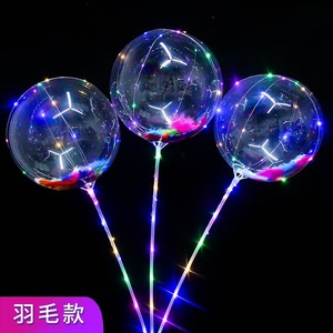 Palloncini Trasparenti con Luci LED a Forma di <span class=keywords><strong>Unicorno</strong></span>, Fiore, Cuore e Stella per Decorazioni Festive - Product Image 5