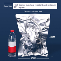 Sacs en Mylar thermoscellables en aluminium réutilisables avec feuilles autocollantes pour étiquettes, sacs de conservation en Mylar pour aliments
