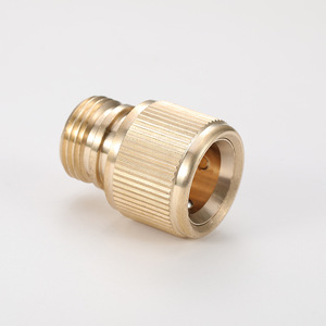 Conector Rápido de Manguera de Agua de 4 Puntos con Rosca Macho de Cobre HD para Lavado de Autos y Ducha - Product Image 2