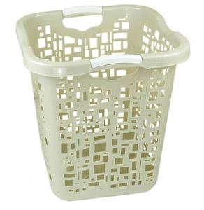 PP Plastic Lightweight Clothing Organizer Storage <b>Baskets</b> 70 Liters Capacity Laundry <b>Basket</b> Handles for Bathroom Food Use - Product Image 2