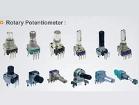 Componente de Automatización Industrial FORWARD RD09S, Potenciómetro Rotatorio Vertical y Horizontal de 9 mm, Más Vendido, Carcasa Metálica con Película de Carbono