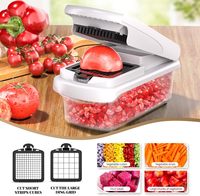 Nieuw Huis Keuken Multi-Functionele Groentesnijder Snijder Fruit Versnippering Snijden Artefact Groente Chopper Met Container