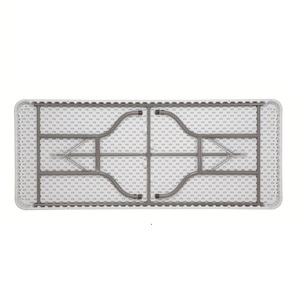 Mesa Plegable Blanca de Buena Calidad al por Mayor, Mesa Rectangular de 183 cm para Catering, Banquetes, Picnic, Mesa Plegable de Plástico para Exteriores - Product Image 4