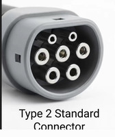 Pistolet de recharge EV Type 2 IEC62196-2 à tête femelle, logo personnalisé, prise d'extension Type 2 pour chargeur de voiture électrique, directement de l'usine