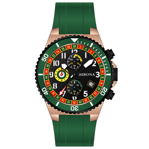 Montre-bracelet pour homme de luxe originale <span class=keywords><strong>Eta</strong></span> <span class=keywords><strong>7750</strong></span>, mouvement chronographe, étanche, design, cadran lumineux, cuir personnalisable - Product Image 4
