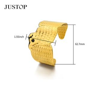 Pulseras OEM/OEM personalizadas, impermeables, de acero inoxidable, chapadas en oro, joyería de moda, hipoalergénicas. - Product Image 5