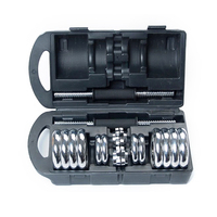Vente flash Vente flash Équipement de musculation Ensemble d'haltères réglables chromés de 15 20 30 50 kg pour la remise en forme Chahang