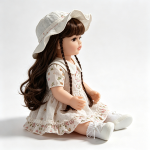 Muñeca Bebé Reborn de Marca Personalizada, Muñeca Realista de Vinilo para Niñas de 0 a 24 Meses, 31-50 cm de Altura, Rellena de Algodón PP - Product Image 4