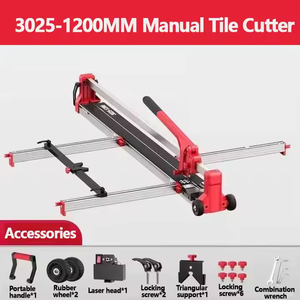 Shijing 3025-1200mm Cortador de azulejos manual Máquinas cortadoras de azulejos de cerámica portátiles Losa de roca de mármol Cortador de azulejos de piedra 1200mm - Product Image 5
