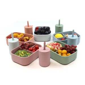 eco friendly eak-proof Prepackaged Frozen Microwave salad food container bento Lunch Boxes for children