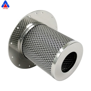 Huahang Manufacturer High Efficiency Metal End <b>Cap</b> Industrial Custom Sintered Felt Air <b>Dust</b> Collection Filter Cartridge - Product Image 3