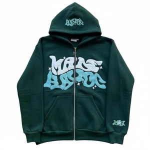 Sudadera de gran tamaño con bordado pesado, ropa informal de primera calidad para invierno, sudaderas con capucha de bajo precio, técnica teñida lisa - Product Image 1