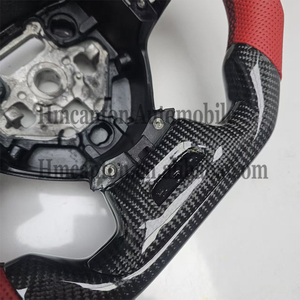 Volante Deportivo de Fibra de Carbono y Cuero Perforado para Chevrolet Camaro, Venta al Por Mayor - Product Image 6