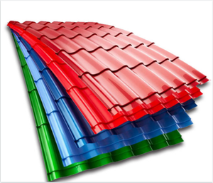 Lamiera per Tetti in Metallo a Prezzo di Fabbrica, Lastra Ondulata Colorata <span class=keywords><strong>28</strong></span> Gauge, Foglio PPGI PPGL al Metro Quadrato - Product Image 2