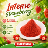 1KG Extrait de poudre de fraise sauvage lyophilisée, conditionnement en fût, ingrédients pour l'alimentation, les boissons, la crème glacée et la pâtisserie