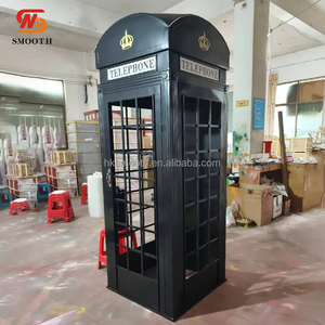 Hot Selling Elegant British London Telephone Booth White Metal Telephone Stand Multi Color Custom Booth <b>Wedding</b> <b>Prop</b> - Product Image 6