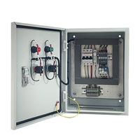 Caja de Control de Acero Inoxidable Plateada, Gabinete de Distribución Exterior Impermeable, Ensamblaje Completo