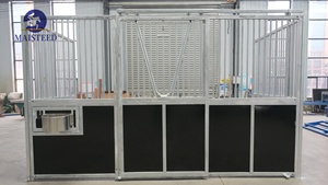 Structure modulaire en acier galvanisé pour écuries à forte demande, compatible avec des écuries portables haut de gamme pour grands ranchs équestres - Product Image 2